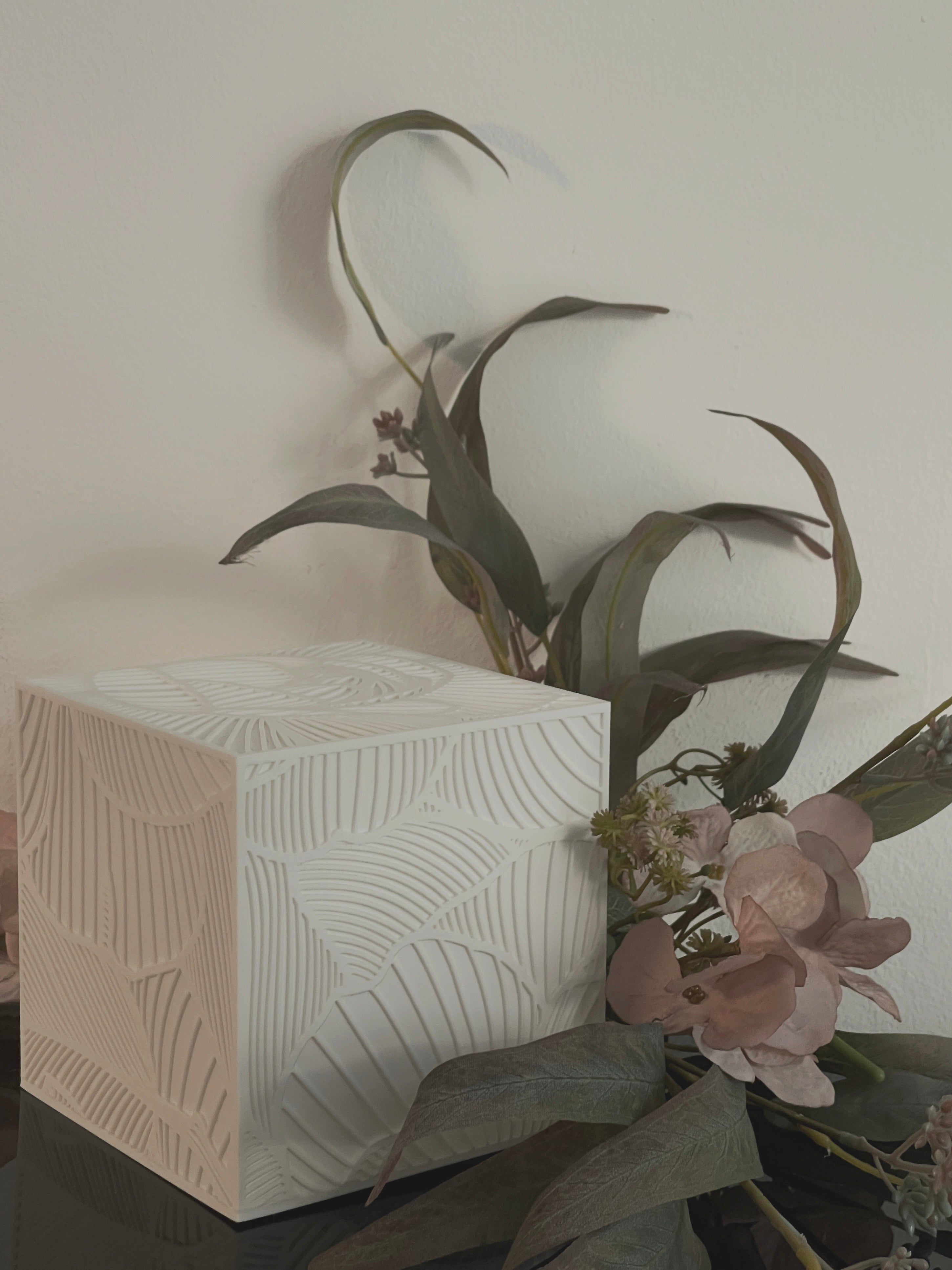 PAEONIA LACTIFLORA - 12x12x12cm led light lamp - 10pcs limited